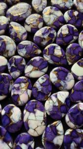 AAA + alta calidad tamaño personalizable hermosa púrpura cobre turquesa Natural piedra preciosa suelta para la fabricación de joyas - Product Image 2