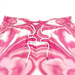 Short de plage personnalisé pour hommes de meilleure qualité Short de plage écologique à bas prix avec votre propre design imprimé taille élastique et cordon de serrage - Product Image 4