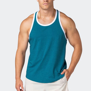Camiseta sin Mangas para Hombre, Ajustada, Estilo Musculoso, Precio Razonable, Ropa de Gimnasio con Servicio OEM, Impresión de Logotipo Personalizado, MOQ Bajo - Product Image 1