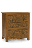 Buffet moderne en bois massif, fait main et durable, avec tiroirs, idéal pour salon, chambre et hôtel de style farmhouse