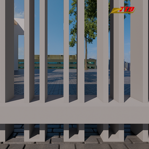 Ensemble de clôture extérieure personnalisée avec panneaux en fer forgé, idéal pour l'aménagement paysager classique et les bordures de propriétés décoratives - Product Image 5