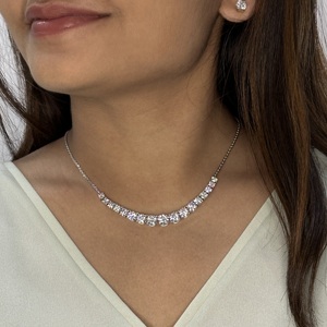 Collar de Diamantes Cultivados en Laboratorio de 8.66 Quilates, Estilo Étnico Clásico, Hecho a Mano, Chapado en Oro de 14K y 18K con Rodio, la Mejor Idea de Regalo para Aniversario - Product Image 2
