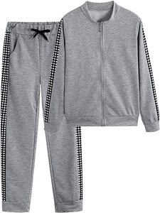 Ensemble de survêtement en polaire personnalisé pour femmes, 2 pièces, avec pantalon de survêtement et sweat-shirt - Respirant - Product Image 6