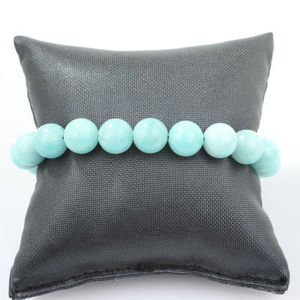 925 Sterling <b>Silver</b> Men's <b>Bracelet</b> with Amazonite Natural Stone Crystal <b>Bracelets</b> & <b>Bangles</b> - Product Image 3