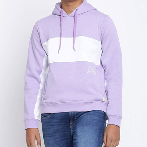 Sudadera con capucha de lana para hombre de invierno de alta calidad, diseño de logotipo personalizado, mezcla de poliéster/algodón teñida lisa - Product Image 1