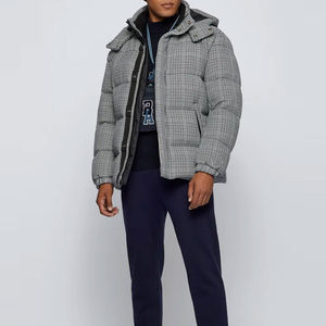 Veste matelassée personnalisée OEM pour hommes, logo personnalisé, veste d'hiver décontractée pour hommes avec poches, vestes matelassées pour hommes - Product Image 2