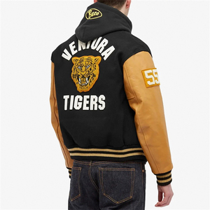 Blouson de baseball vintage personnalisé en polyester/coton avec capuche, broderie chenille, conçu sur mesure pour l'hiver (OEM) - Product Image 5