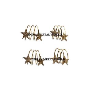 Ensemble de 4 ronds de serviette en fer pur de taille personnalisée au prix le plus bas - Product Image 1