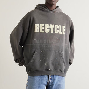 เสื้อฮู้ดดี้ผู้ชายแบบดิสเทรส ดีไซน์สั่งทำพิเศษ คุณภาพสูง น้ำหนักเบา สวมใส่สบาย - Product Image 2