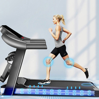 Cinta de correr con almohadilla para caminar, máquina de ejercicio deportivo plegable para el hogar, pista de caminar LED, gran oferta, cinta de correr Plegable ligera para correr