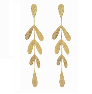 Jwellex afrique 2024 bijoux décontractés Festival boucles d'oreilles en laiton martelé coloré boucles d'oreilles en laiton pur noir Costume robe femmes - Product Image 4