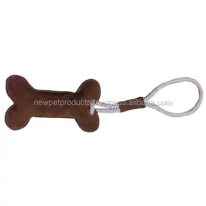 Leather dog toy luxury pet toys durable aggressive teeth chewers pets toys dogs accessories suppliers wholesaler