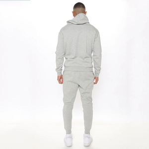 Sudadera con capucha de mezcla de algodón con estampado personalizado de patrón sólido de invierno para hombre, ajuste holgado con diseño forrado - Product Image 2