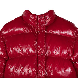 Chaqueta de Plumón Roja Personalizada Premium para Hombre, Invierno 2025, Ligera, Deportiva, Cortavientos, Impermeable, con Cuello Alto, Ecológica - Product Image 6
