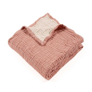 Manta de muselina para bebé con logotipo personalizado al por mayor, supersuave, 100% algodón, envoltura cómoda de alta calidad, paño para eructar para niñas y niños - Product Image 5