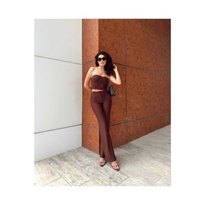 Set due pezzi Bustier donna a righe - Product Image 1