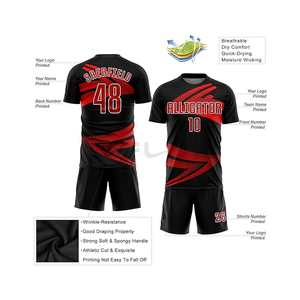 Offre Spéciale 100% Polyester Football Wear Maillot de Football Maillot de Football Uniforme de Football Uniforme de Football pour hommes Maillot personnalisé de Football - Product Image 2