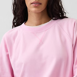Sweat-shirt court en polaire pour femme, couleur unie, manches longues, prix abordable, design à manches longues avec logo personnalisé - Product Image 2