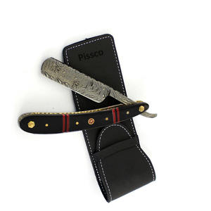 Rasoirs manuels pour la barbe, rasoirs de barbier à lame droite, couteau de rasage pliant à lame droite en acier inoxydable, fournisseur Pissco - Product Image 3