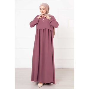 Elegante Vestido Estilo Bolero para Mujer, Corte Imperio, Estampado Floral, Estilo Vintage Casual de Verano, Disponible en Tallas XS a XL, Forro Rosa Polvo - Product Image 3