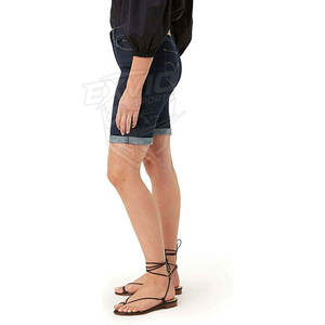 Casual Wear 100% Cotton Made <b>Women</b> <b>Jeans</b> Shorts Soft Fabric Custom Color Lightweight <b>Women</b> <b>Jeans</b> Shorts - Product Image 6