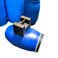 Tambour en plastique 200 litres E PE-HD à toit ouvert bleu personnalisé en gros Tambour en plastique avec cerceau en fer Promotion de qualité alimentaire