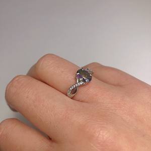 Bague Femme Topaze Mystique Naturelle Avec Argent Sterling 925 Fait à la Main Article Unique Cadeau Spécial Pour Occasion Et Festival À Venir. - Product Image 6