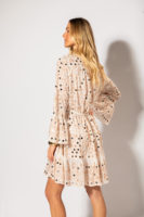 2025 haute couture robe tous les temps élégant ethnique impression fronde longue robe meilleure qualité femmes été vacances sans manches robe