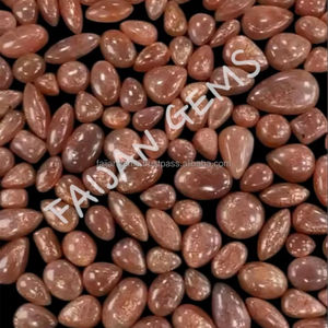 SUNSTONE-Cabochon de pierres précieuses naturelles en vrac, cristal poli en forme de mélange, pour bijoux de toutes tailles - Product Image 1