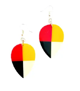 Best Selling Resin Leaf Shape Design Earrings for Women and Girls Fashion Accessories from India by Quality Handicrafts