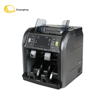 Compteur de billets CIS à deux poches SJ-668 avec impression thermique, fonction de comptage de billets mixtes, batterie en option et reçu de 80 mm