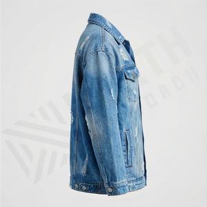 Veste en jean pour femme d'hiver, jean court, manches longues, coton respirant, style décontracté, qualité, tendance, couleur personnalisée - Product Image 3