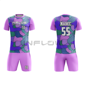 Maillot de football de haute qualité à col rond, vert et blanc, ensembles d'uniformes d'entraînement pour jeunes pour la saison d'hiver - Product Image 3
