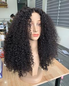 Vietnam perruque de cheveux humains vierges 100% de haute qualité Styles crépus bouclés et droits Cuticule brute alignée - Product Image 5