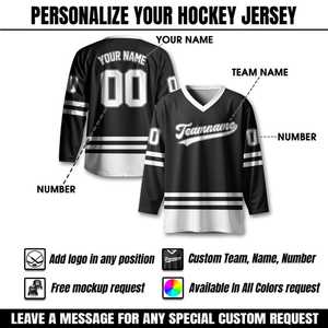 Maillot de sport de sublimation haut de gamme entièrement cousu en polyester pour l'entraînement et les matchs d'équipe de hockey sur glace - Product Image 3