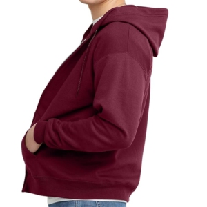 Sudadera con capucha bordada personalizada morada de College & University forro polar de algodón con color personalizado al mejor precio gran oferta Sudadera con capucha unisex - Product Image 3