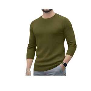 Pull en laine fine durable pour homme Vêtements de travail écologiques Utilisation polyvalente en hiver Activités de plein air Motif uni - Product Image 4