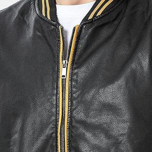 Chaquetas de Cuero con Cuello Alto y Cierre, Chaqueta Casual para Hombre, Invierno, Tallas Pequeñas hasta 8XL, Estilo Urbano - Product Image 4