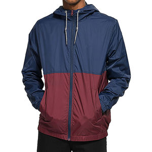 Vêtement de sport pour homme sur mesure en gros, veste coupe-vent, vêtements de course à pied, vêtements d'entraînement, veste à manches longues zippée avec poches - Product Image 1