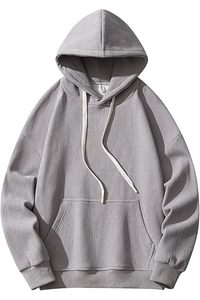 Sweatshirts à capuche en molleton mélangé doux avec poche kangourou pour hommes et femmes - Product Image 5