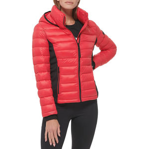 Veste en duvet bouffante zippée de haute qualité pour femmes pour l'hiver veste extérieure de bombardier imprimée en toile respirante - Product Image 4