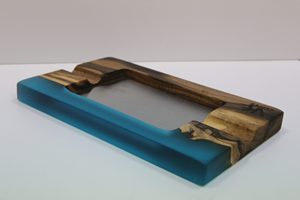 New Arrival Zehra Industries Modern Design Square Shape Epoxy Resin Wood <b>Ashtray</b> Joint Custom Color Logo <b>Portable</b> Home Hotel - Product Image 4