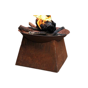 Foyer à bois en fer forgé fait à la main qualité exclusive foyer de forme ronde pour jardin utilisation extérieure - Product Image 4