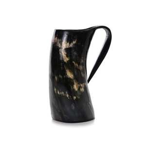 Meilleure qualité écologique fait à la main traditionnel corne tasse avec poignée Viking inspiré pour les boissons froides disponible prix usine - Product Image 6