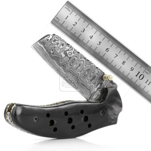 Couteau de poche pliant en acier damas DD-FK-790 fait à la main meilleur manche en bois de hêtre ébauches extérieures EDC Camping survie - Product Image 6