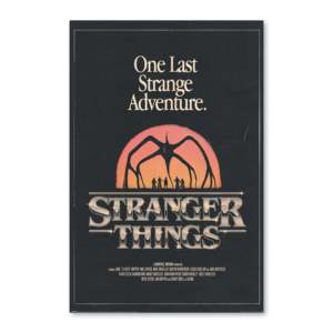Póster Minimalista de Stranger Things 5, The Mind Flyer, Hecho de Papel - Product Image 4