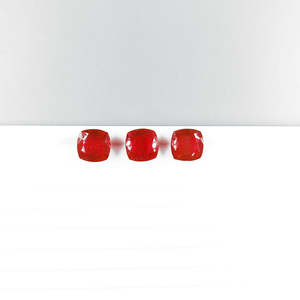 Rubis naturel de Bangkok, pierre brute, qualité supérieure, 10 mm et 11 mm, taille coussin calibrée, couleur rouge, hauteur 8 mm - Product Image 2