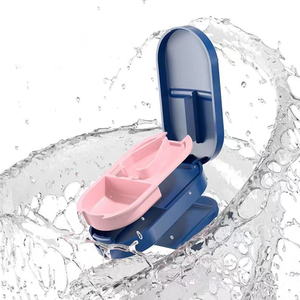 Pastillero y Caja de Almacenamiento JUXINDA, Corta Pastillas en Cuartos o Mitades, Portátil y Conveniente para Administrar Medicamentos - Product Image 3