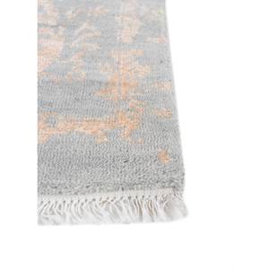 Alfombra Aurora Ivory de Lana y Viscosa Anudada a Mano Skwv-108 para Decoración de Sala de Estar con Patrón de Medallón y Pelo Alto - Product Image 4