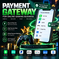 Service de passerelle de paiement en ligne pour les distributeurs de jeux Juwa avec Cash App, Chime, PayPal, carte ACH et lien de paiement en temps réel